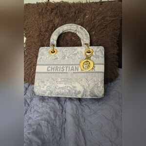 Dior Blue and White Women's Bag